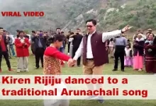 VIRAL VIDEO- Kiren Rijiju danced to a traditional Arunachali song