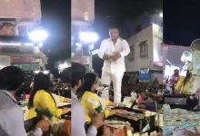 Gujrati Folk singer Urvashi Radadiya showered with bucketful of notes, Watch Viral Video