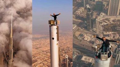Will Smith climbs to the top of Dubai's Burj Khalifa, Watch VIRAL VIDEO