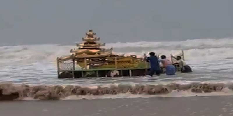 Cyclone Asani: Mysterious Golden Chariot Washes Ashore in Andhra Pradesh