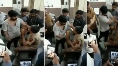 Viral Video: Cop Beaten By Mob Inside Police Station